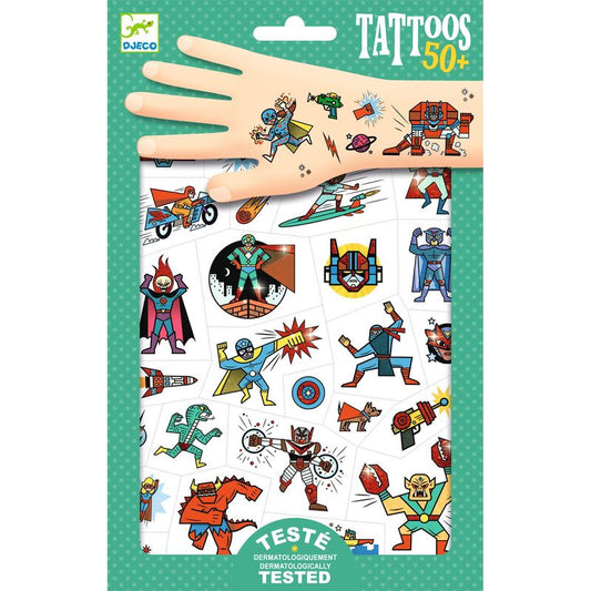 DJECO | TATTOOS - HEROES VS VILLAINS *PRE-ORDER* by DJECO - The Playful Collective
