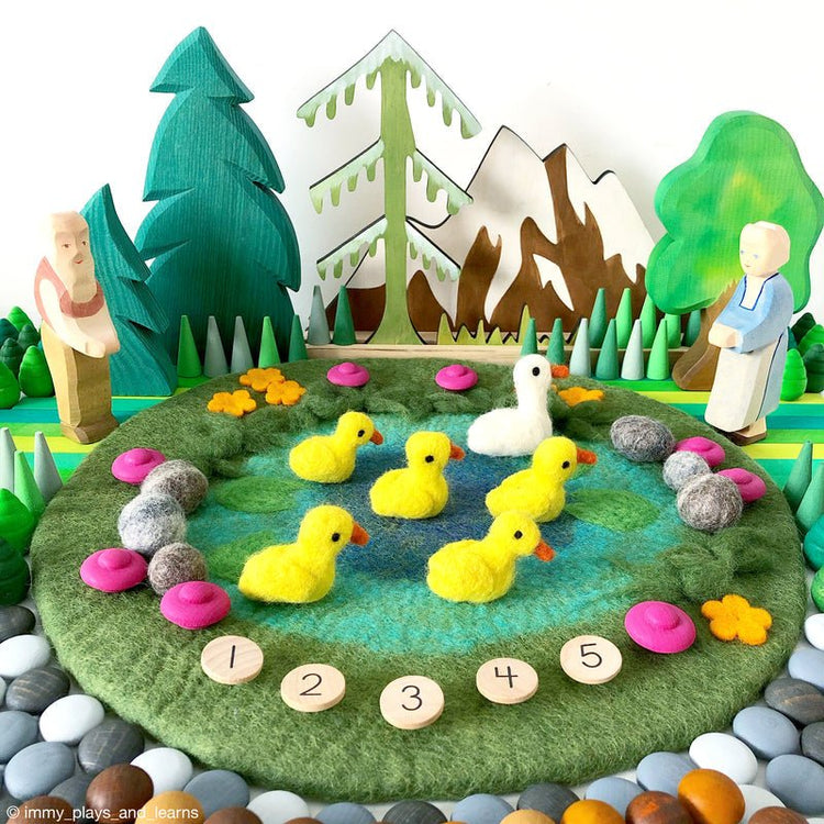 DUCK POND WITH 6 DUCKS PLAY MAT PLAYSCAPE by TARA TREASURES - The Playful Collective