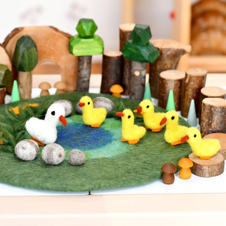 DUCK POND WITH 6 DUCKS PLAY MAT PLAYSCAPE by TARA TREASURES - The Playful Collective