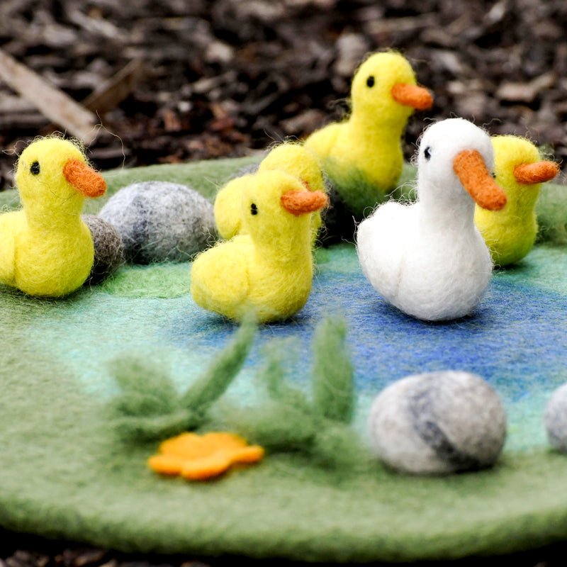 DUCK POND WITH 6 DUCKS PLAY MAT PLAYSCAPE by TARA TREASURES - The Playful Collective