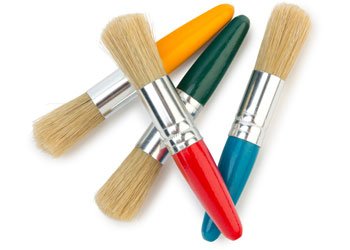 EDUCATIONAL COLOURS | BABY STUBBY BRUSH SET OF 4 by EDUCATIONAL COLOURS - The Playful Collective