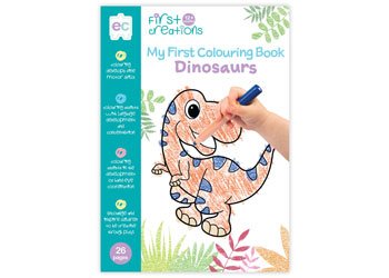 EDUCATIONAL COLOURS | FIRST CREATIONS COLOURING BOOKS Dinosaurs by EDUCATIONAL COLOURS - The Playful Collective