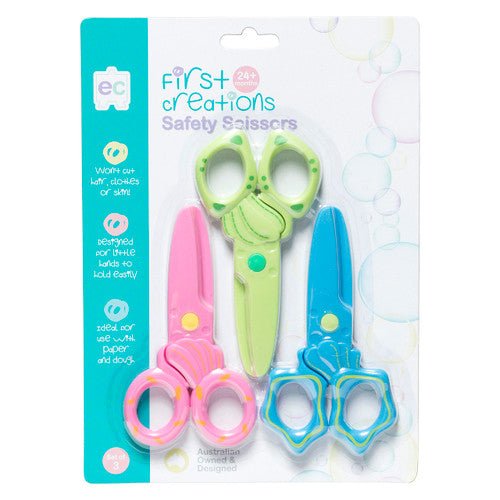 EDUCATIONAL COLOURS | FIRST CREATIONS SAFETY SCISSORS SET OF 3 by EDUCATIONAL COLOURS - The Playful Collective