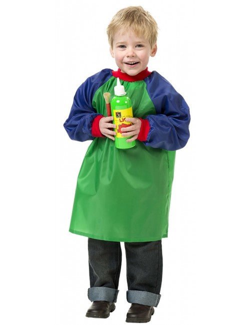 EDUCATIONAL COLOURS | TODDLER SMOCK - LONG SLEEVE (VARIOUS COLOURS, AGES 2-4) Green by EDUCATIONAL COLOURS - The Playful Collective