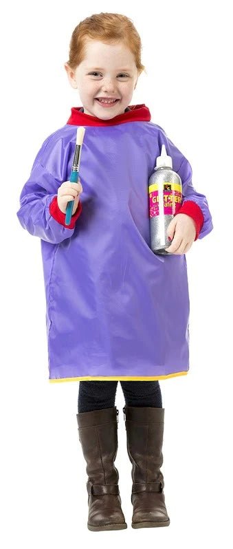 EDUCATIONAL COLOURS | TODDLER SMOCK - LONG SLEEVE (VARIOUS COLOURS, AGES 2-4) Purple by EDUCATIONAL COLOURS - The Playful Collective