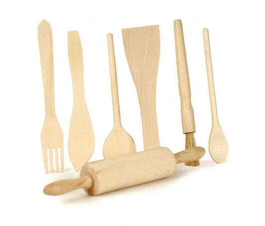 EGMONT TOYS | WOODEN PLAY KITCHEN UTENSIL SET by EGMONT TOYS - The Playful Collective