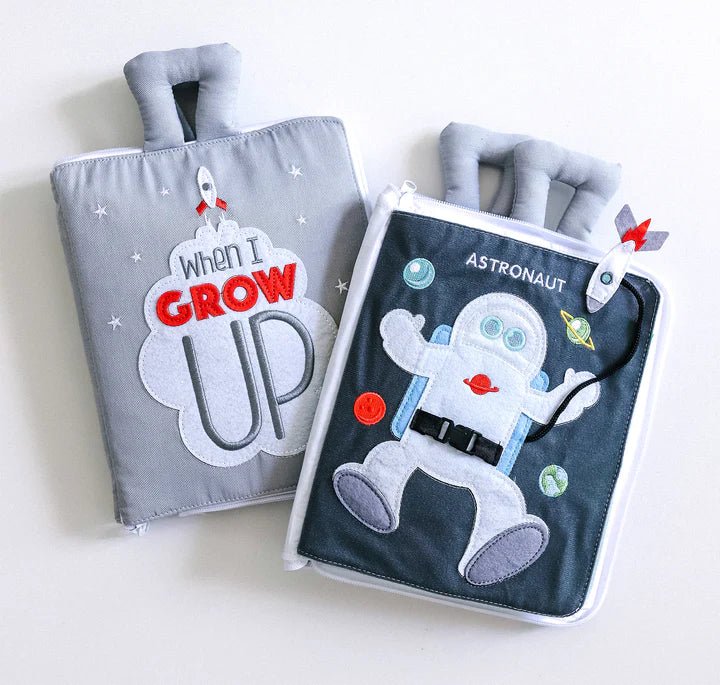 FABRIC QUIET ACTIVITY BOOK - WHEN I GROW UP by CURIOUS COLUMBUS - The Playful Collective