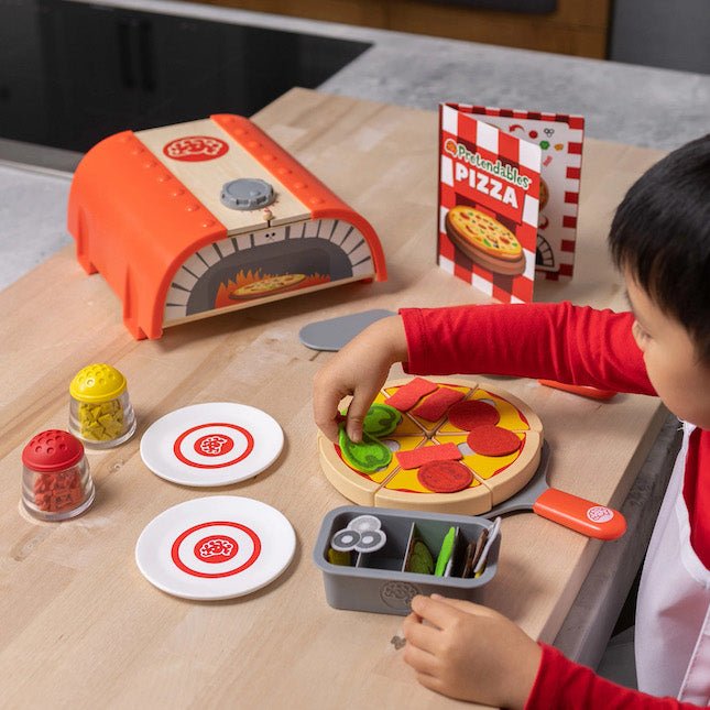 FAT BRAIN TOYS | PRETENDABLES BACKYARD PIZZA OVEN SET by FAT BRAIN TOYS - The Playful Collective