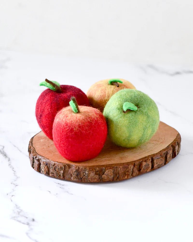 Felt Apples (Set of 4) by Tara Treasures | The Playful Collective