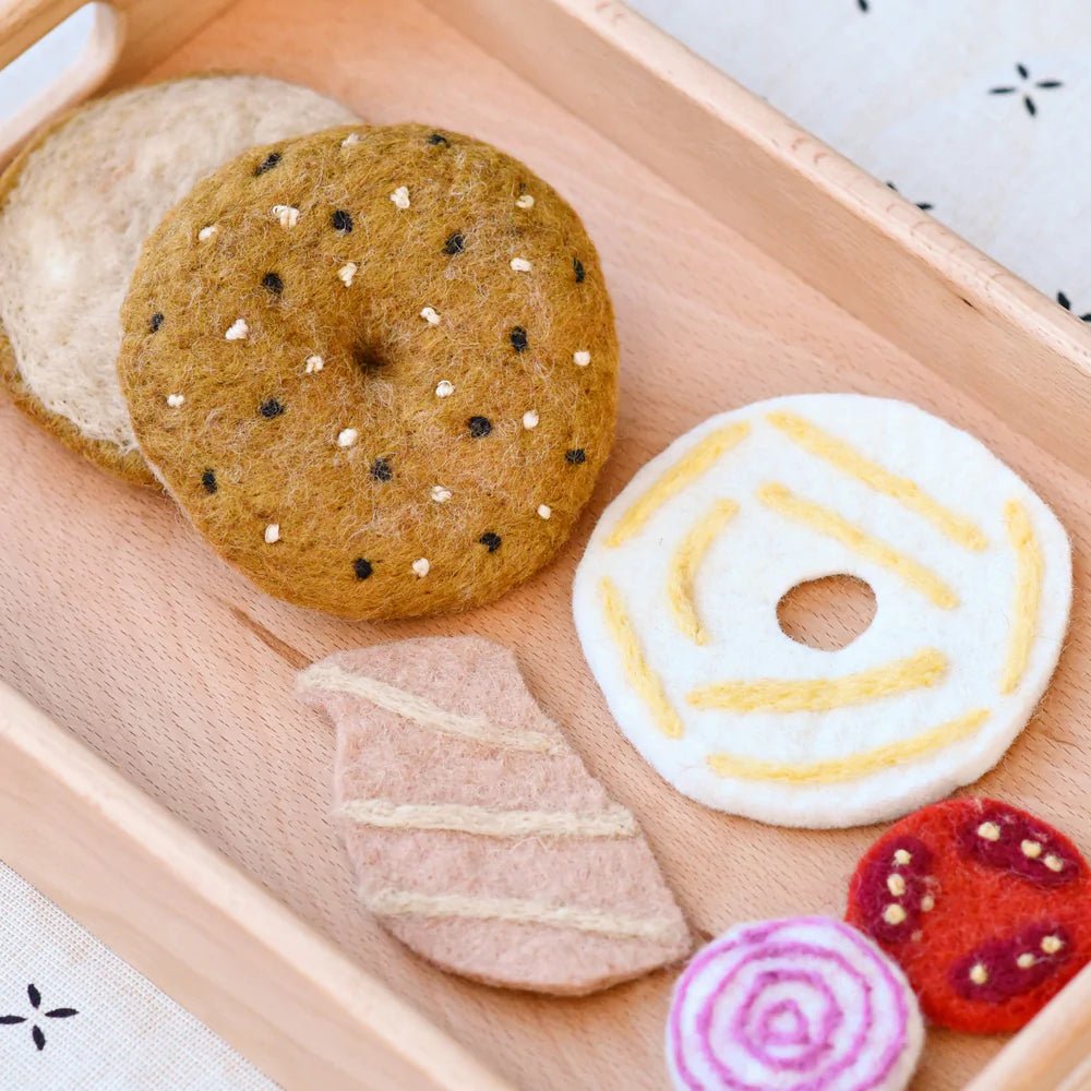 FELT BAGEL STACK SET by TARA TREASURES - The Playful Collective
