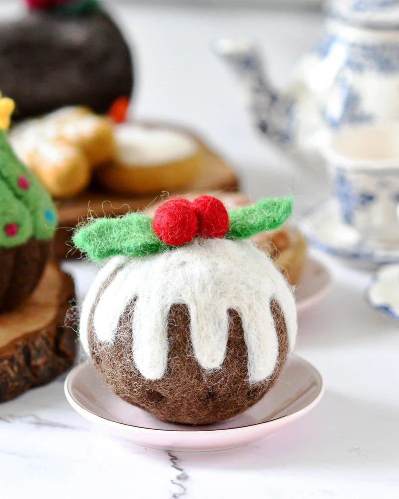 FELT CHRISTMAS PUDDING (ROUND) by TARA TREASURES - The Playful Collective