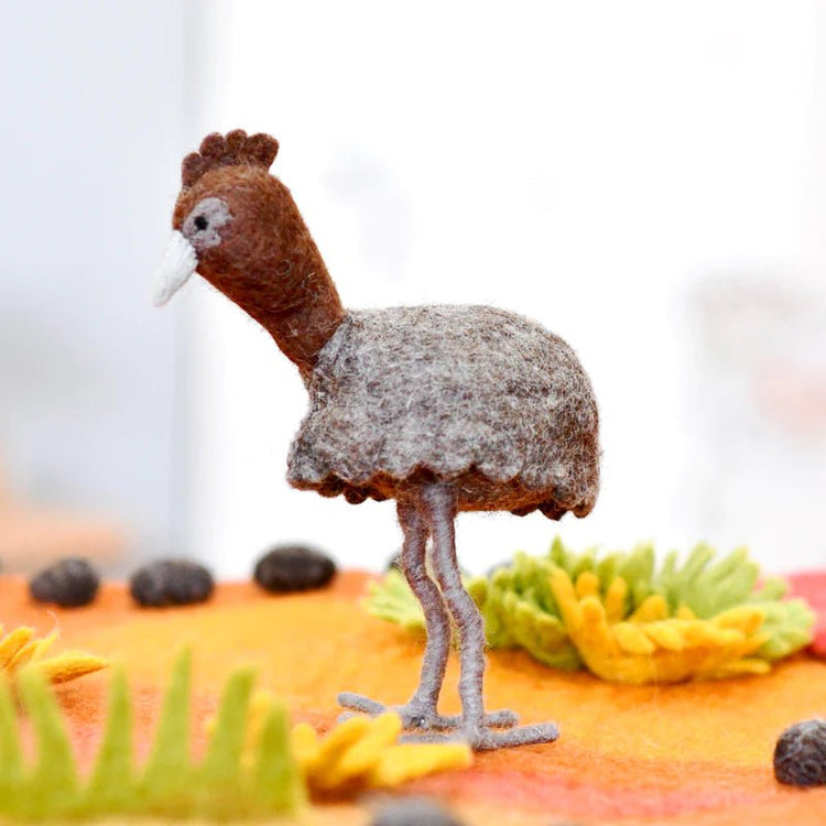 FELT EMU TOY (AUSTRALIAN ANIMAL) by TARA TREASURES - The Playful Collective