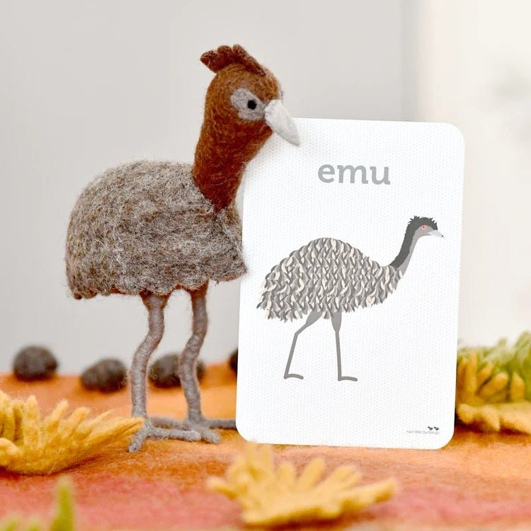 FELT EMU TOY (AUSTRALIAN ANIMAL) by TARA TREASURES - The Playful Collective