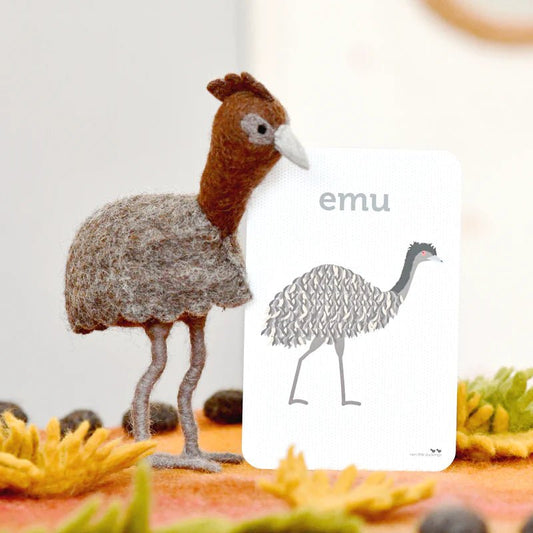 FELT EMU TOY (AUSTRALIAN ANIMAL) by TARA TREASURES - The Playful Collective