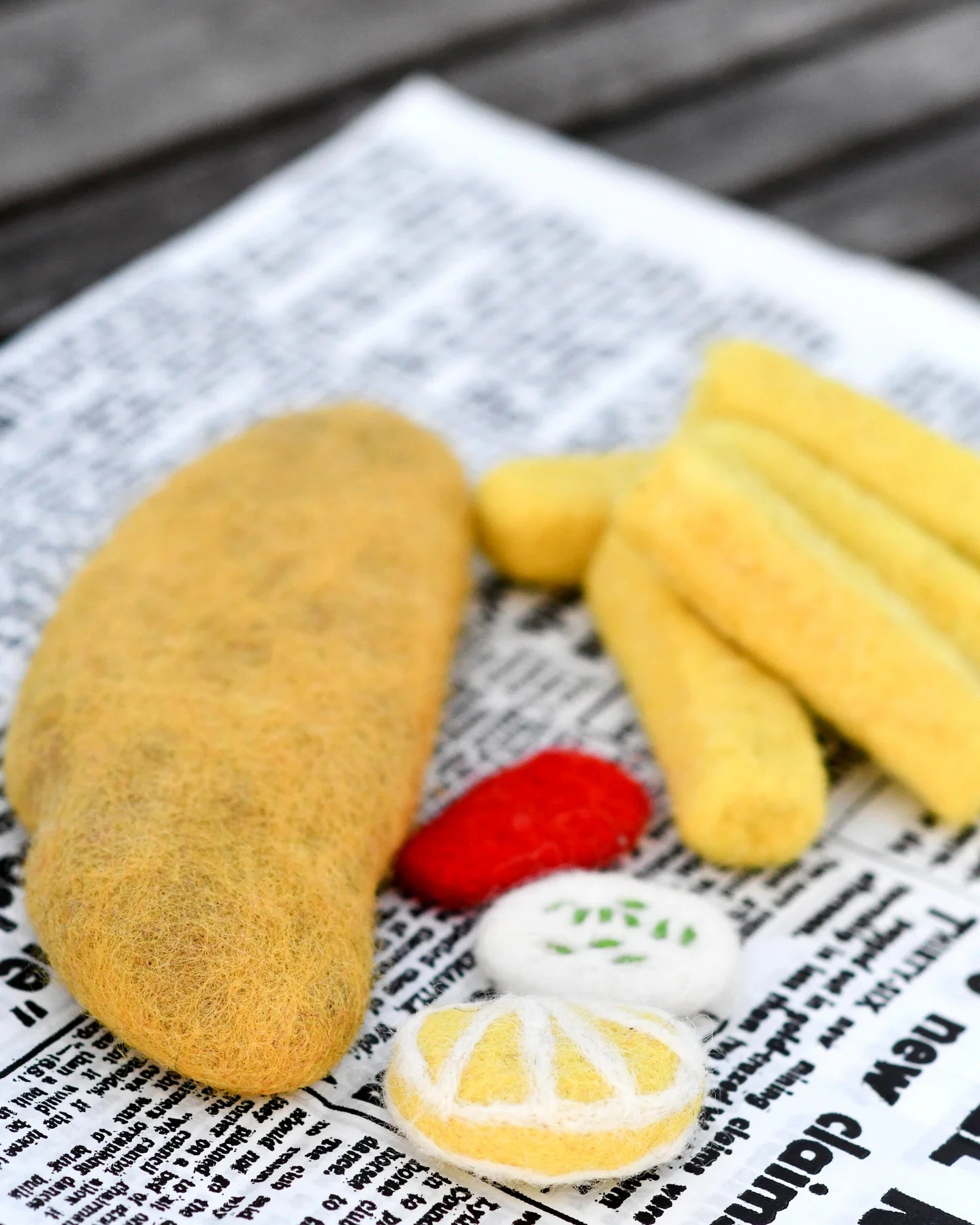 FELT FISH AND CHIPS STACK by TARA TREASURES - The Playful Collective
