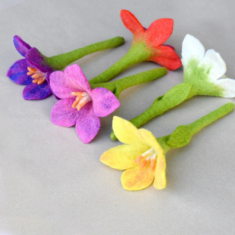 FELT FLOWERS SET OF 5 (SET A) by TARA TREASURES - The Playful Collective