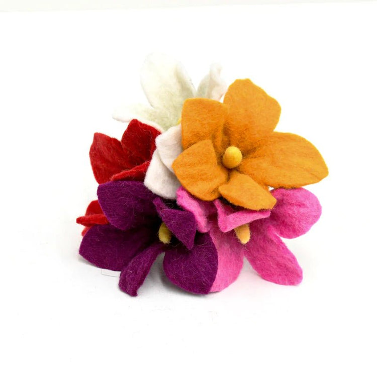 FELT FLOWERS SET OF 5 (SET B) by TARA TREASURES - The Playful Collective