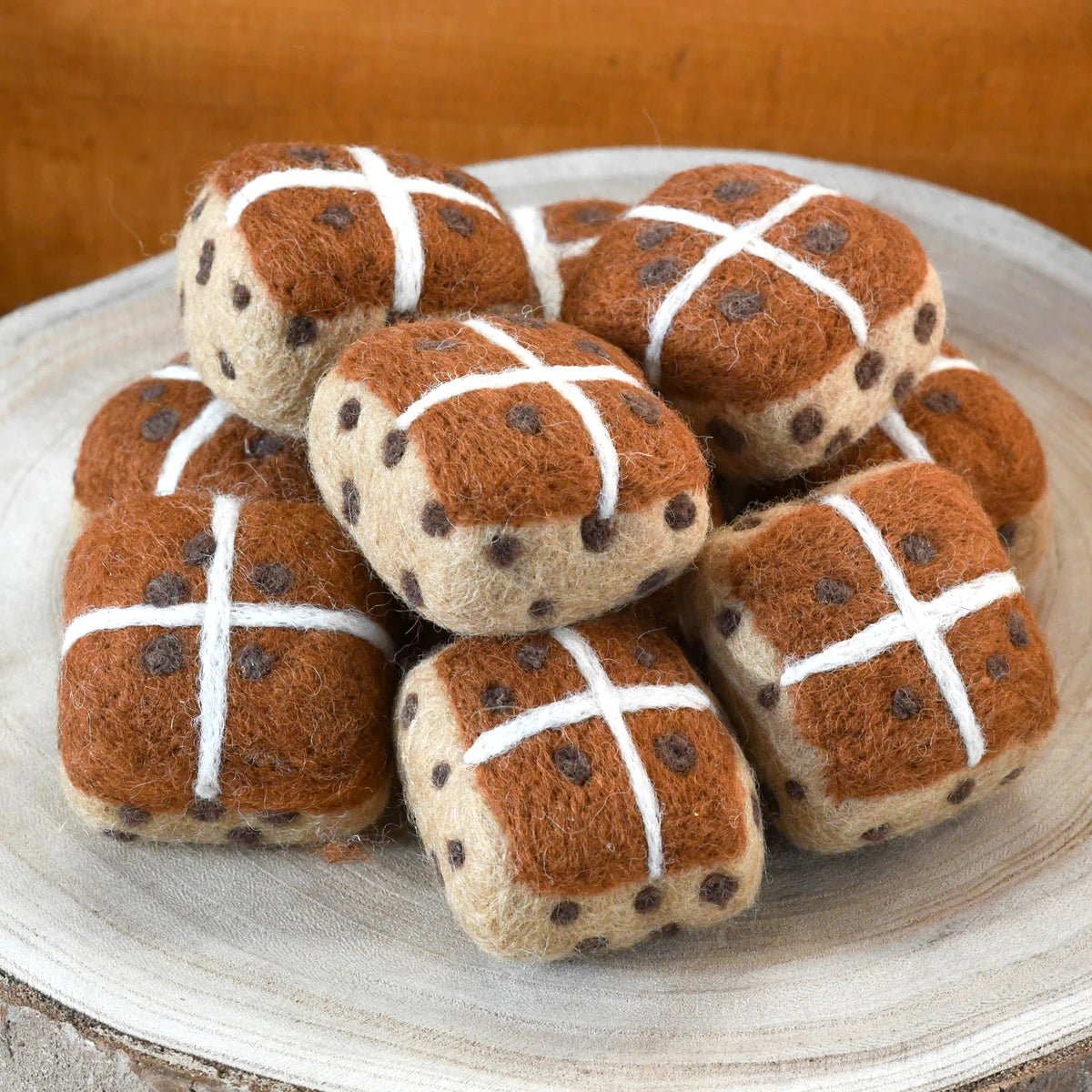 FELT HOT CROSS BUN by TARA TREASURES - The Playful Collective