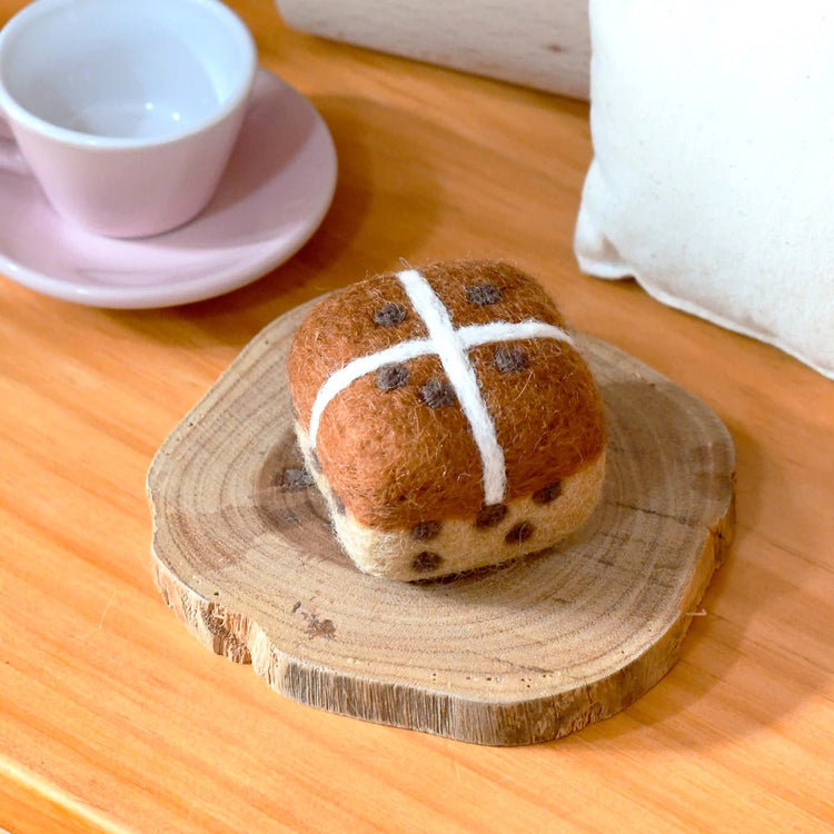 FELT HOT CROSS BUN by TARA TREASURES - The Playful Collective