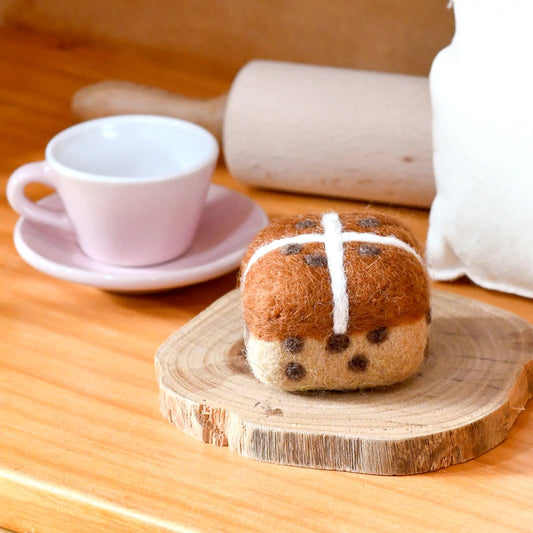 FELT HOT CROSS BUN by TARA TREASURES - The Playful Collective