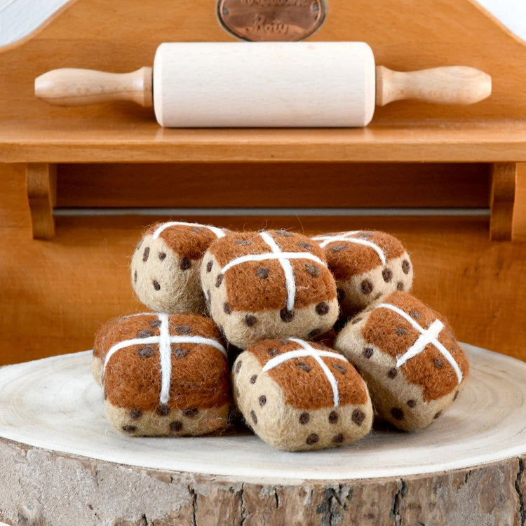 FELT HOT CROSS BUN by TARA TREASURES - The Playful Collective