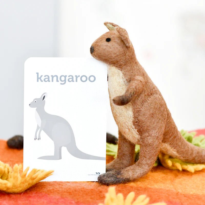 FELT KANGAROO TOY (AUSTRALIAN ANIMAL) by TARA TREASURES - The Playful Collective