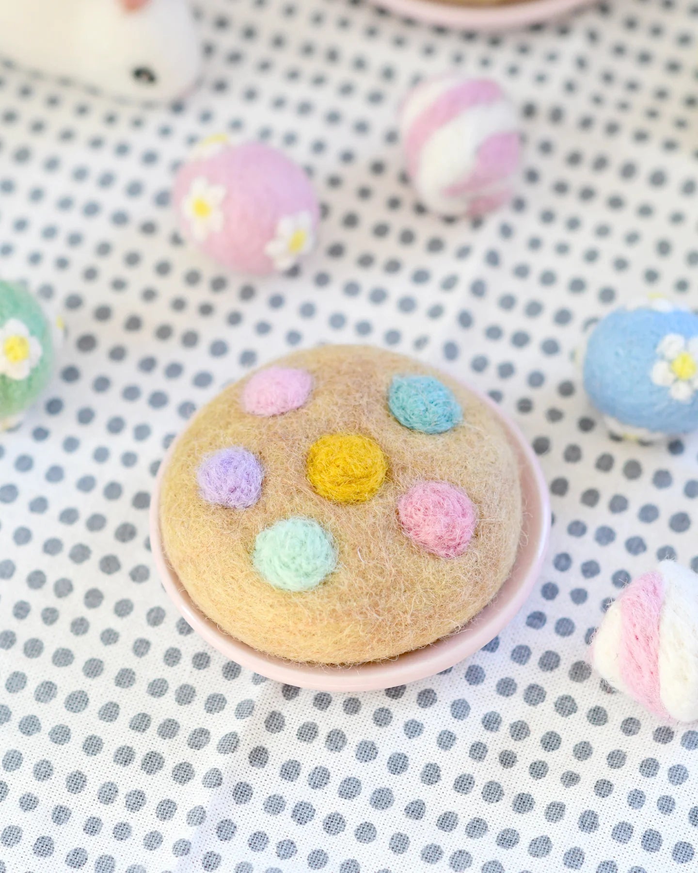 FELT SOFT M&M PASTEL COOKIE by TARA TREASURES - The Playful Collective