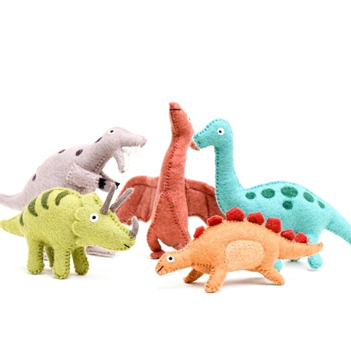 FELT TRICERATOPS DINOSAUR TOY by TARA TREASURES - The Playful Collective