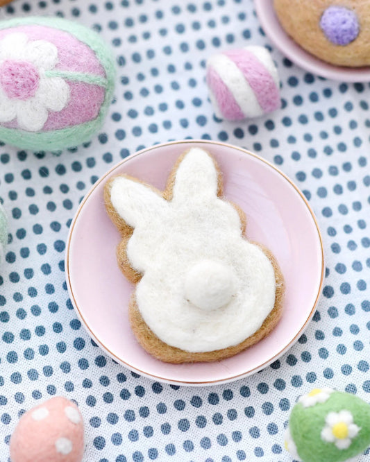 FELT WHITE EASTER BUNNY COOKIE by TARA TREASURES - The Playful Collective