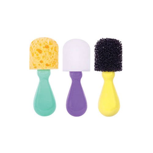 FIRST CREATIONS EASI-GRIP TEXTURE BRUSHES SET OF 3 by EDUCATIONAL COLOURS - The Playful Collective