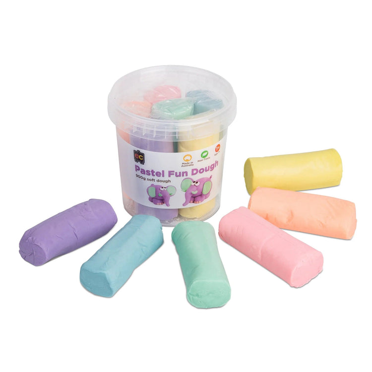 FUN DOUGH 900G TUB Pastel by EDUCATIONAL COLOURS - The Playful Collective