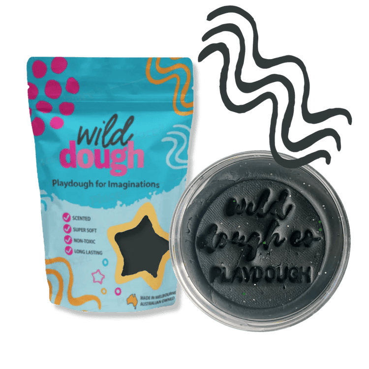 GALAXY BLACK PLAYDOUGH by WILD DOUGH CO - The Playful Collective