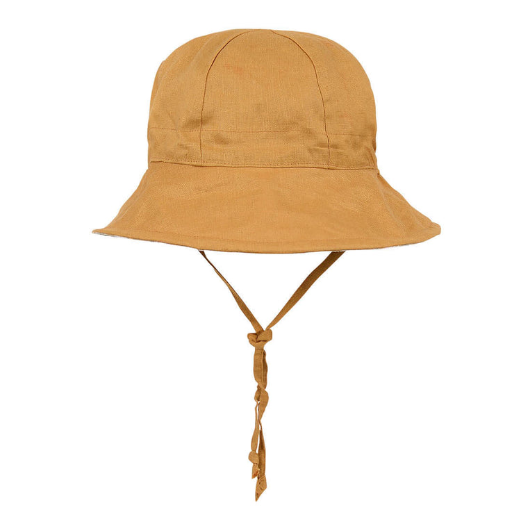 GIRLS 'WANDERER' REVERSIBLE PANELLED BUCKET SUN HAT - MATILDA / MAIZE 1-3 years / 50 - 54cm / M by BEDHEAD HATS - The Playful Collective