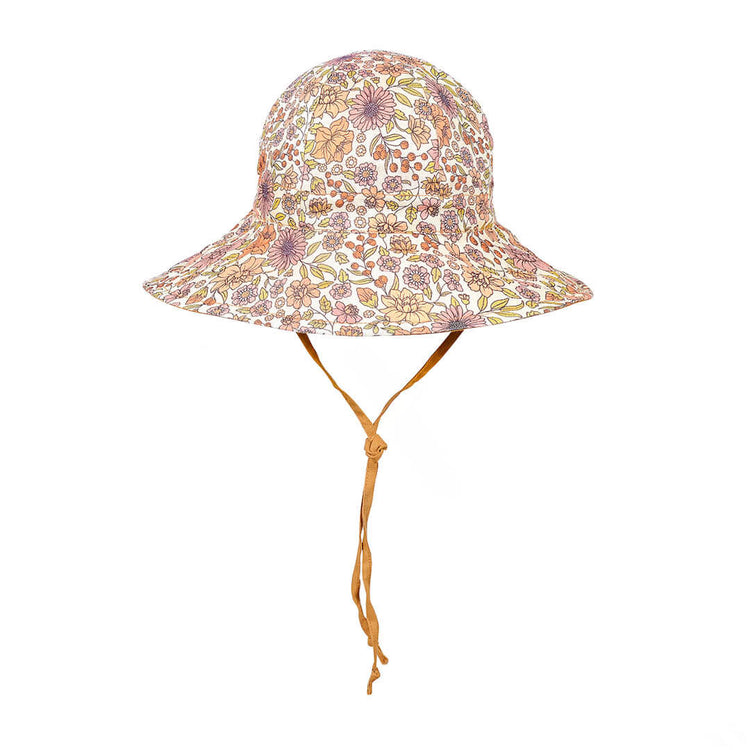 GIRLS 'WANDERER' REVERSIBLE PANELLED BUCKET SUN HAT - MATILDA / MAIZE 1-3 years / 50 - 54cm / M by BEDHEAD HATS - The Playful Collective