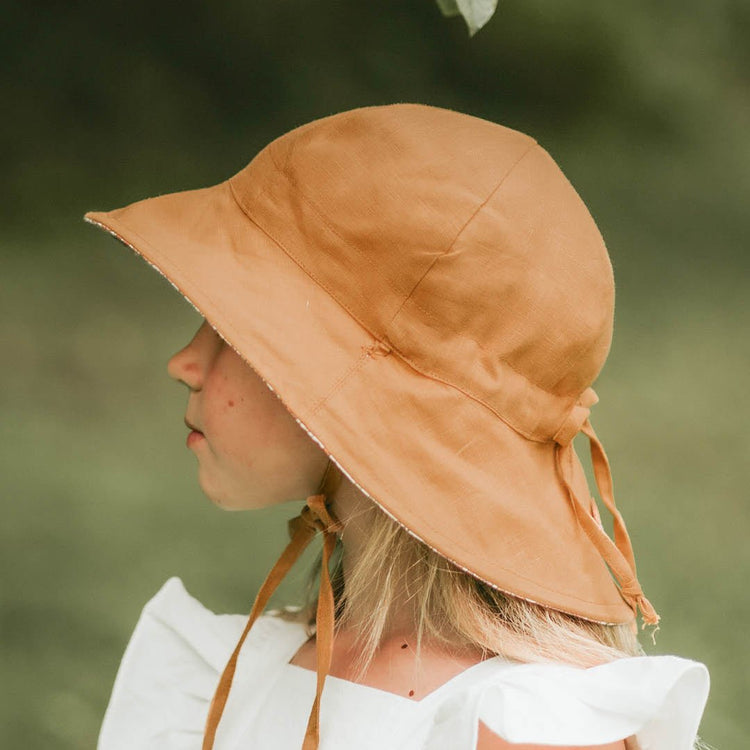 GIRLS 'WANDERER' REVERSIBLE PANELLED BUCKET SUN HAT - MATILDA / MAIZE 1-3 years / 50 - 54cm / M by BEDHEAD HATS - The Playful Collective