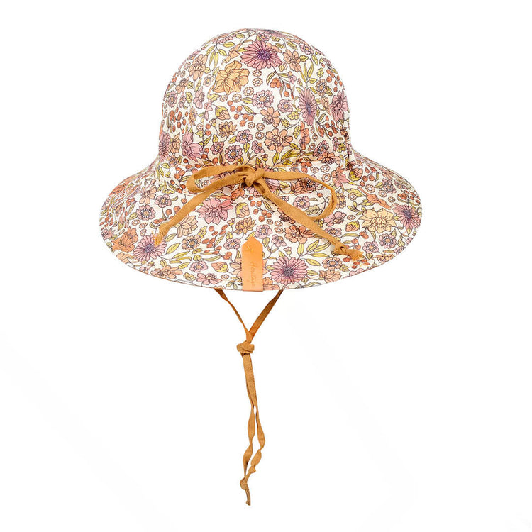 GIRLS 'WANDERER' REVERSIBLE PANELLED BUCKET SUN HAT - MATILDA / MAIZE 1-3 years / 50 - 54cm / M by BEDHEAD HATS - The Playful Collective