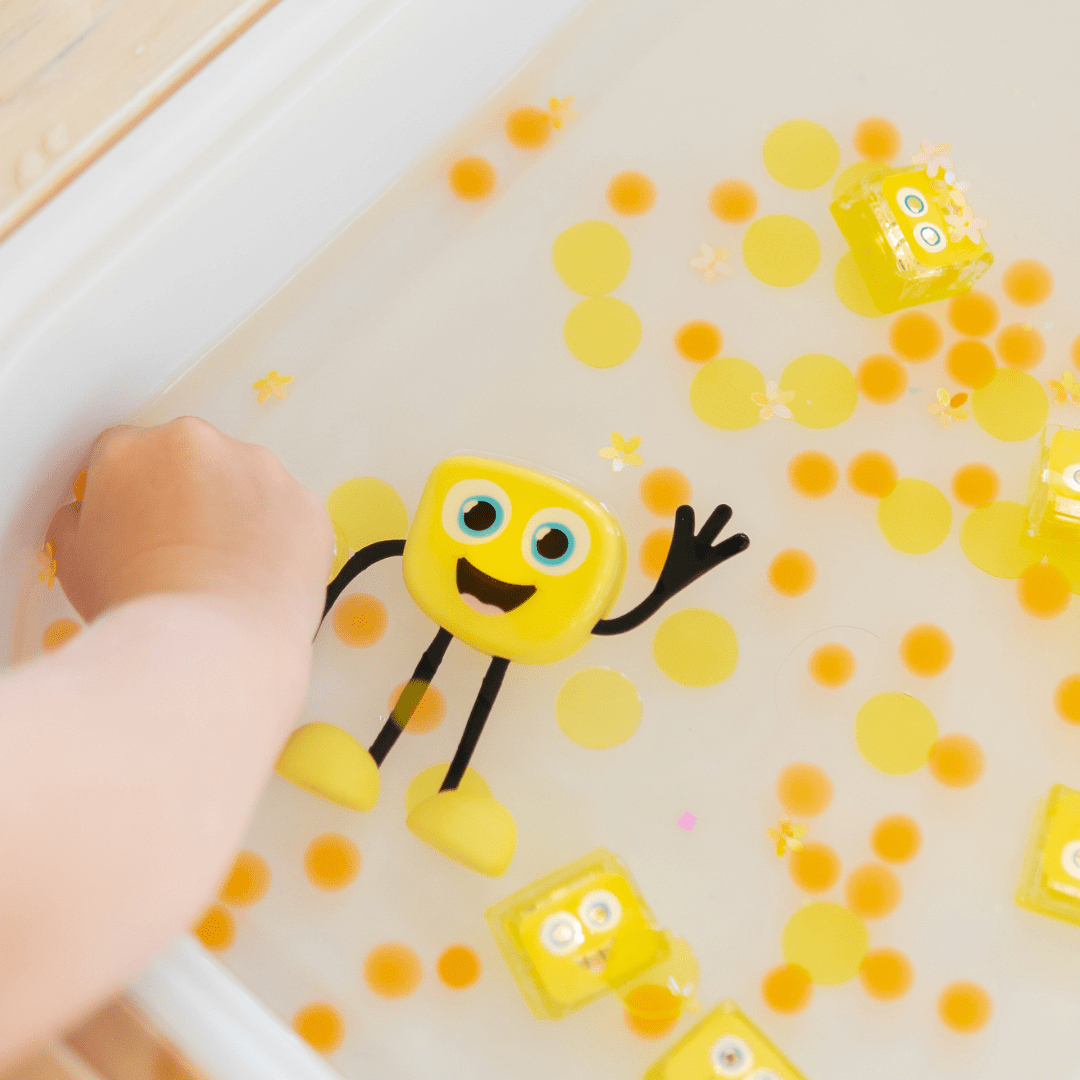 GLO PALS | *NEW DESIGN* LIGHT-UP SENSORY CUBES - ALEX (YELLOW) *PRE-ORDER* by GLO PALS - The Playful Collective