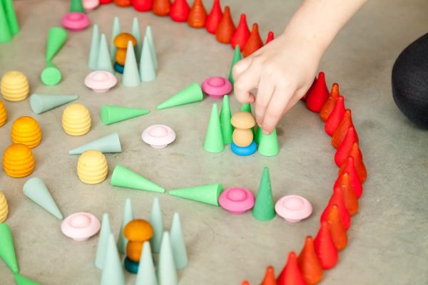 GRAPAT MANDALA GREEN LITTLE CONES by GRAPAT - The Playful Collective