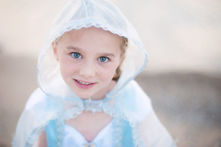 GREAT PRETENDERS | BLUE & SILVER SNOW QUEEN CAPE - SIZE 3-4 by GREAT PRETENDERS - The Playful Collective