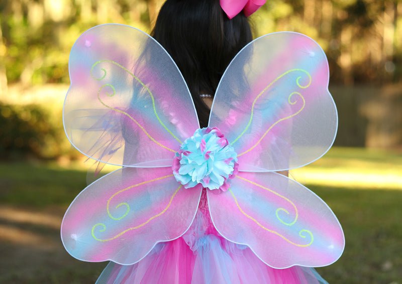 Pink Butterfly Dress with Wings & Wand - Size 5-6 by Great Pretenders | The Playful Collective Pink Butterfly Dress with Wings & Wand - Size 5-6 by Great Pretenders | The Playful Collective
