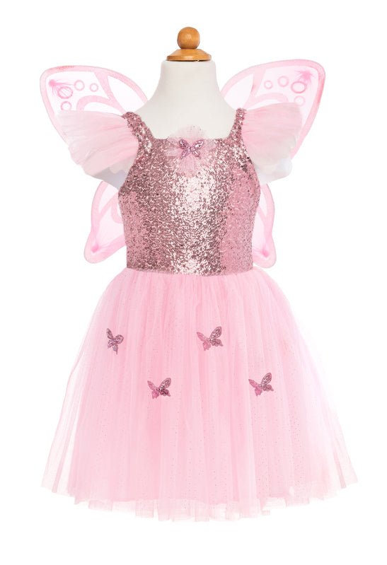 GREAT PRETENDERS | PINK SEQUINS BUTTERFLY DRESS WITH WINGS - SIZE 5-7 by GREAT PRETENDERS - The Playful Collective