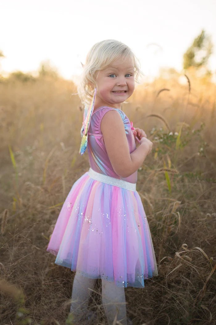 GREAT PRETENDERS | RAINBOW SEQUINS SKIRT WITH WINGS & WAND - SIZE 4-6 by GREAT PRETENDERS - The Playful Collective