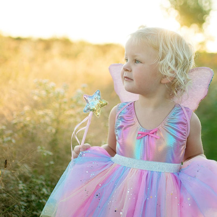 GREAT PRETENDERS | RAINBOW SEQUINS SKIRT WITH WINGS & WAND - SIZE 4-6 by GREAT PRETENDERS - The Playful Collective