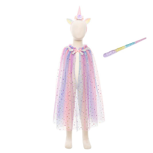 GREAT PRETENDERS | RAINBOW UNICORN CAPE SET - SIZE 3+ by GREAT PRETENDERS - The Playful Collective
