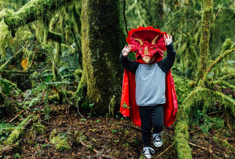 GREAT PRETENDERS | TRICERATOPS HOODED CAPE - SIZE 4-5 *PRE-ORDER* by GREAT PRETENDERS - The Playful Collective