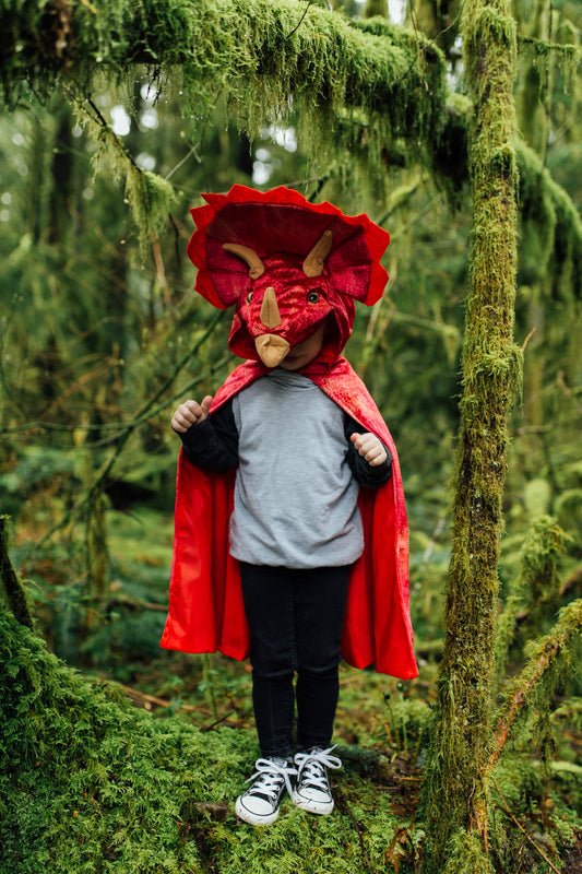 GREAT PRETENDERS | TRICERATOPS HOODED CAPE - SIZE 4-5 *PRE-ORDER* by GREAT PRETENDERS - The Playful Collective