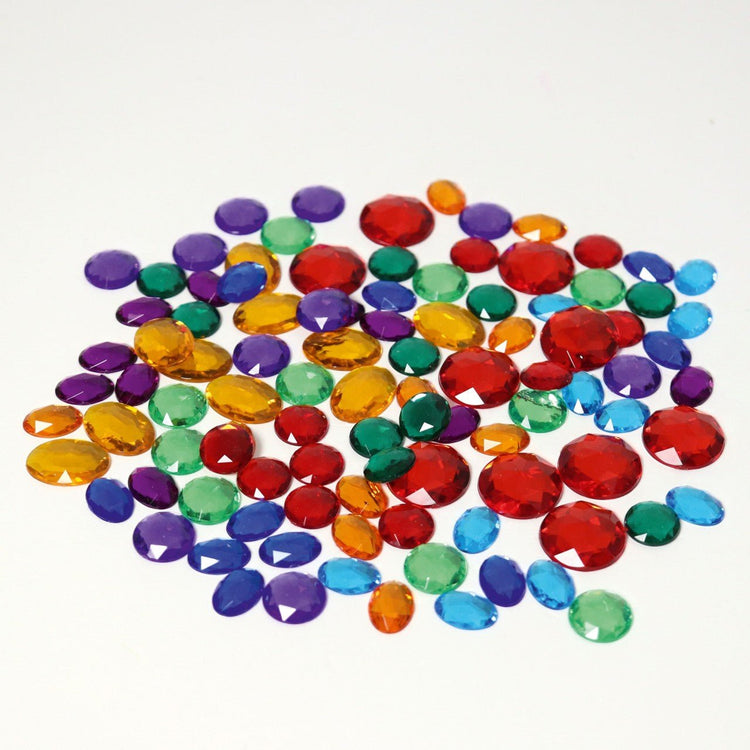 GRIMM'S | 100 SMALL ACRYLIC GLITTER STONES by GRIMM'S WOODEN TOYS - The Playful Collective