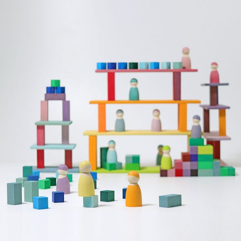GRIMM'S | 12 RAINBOW FRIENDS - PASTEL by GRIMM'S WOODEN TOYS - The Playful Collective