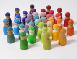 GRIMM'S | 12 RAINBOW FRIENDS - RAINBOW by GRIMM'S WOODEN TOYS - The Playful Collective
