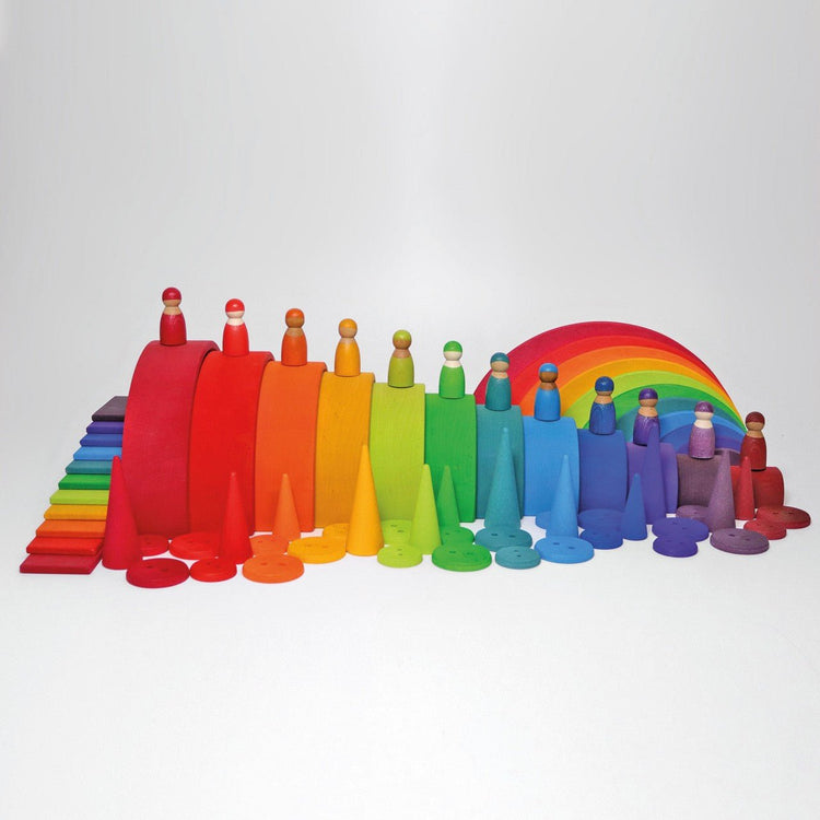 GRIMM'S | 12 RAINBOW FRIENDS - RAINBOW by GRIMM'S WOODEN TOYS - The Playful Collective